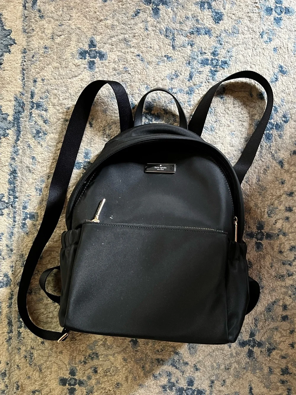 NWT Kate Spade Black Nylon Mini Backpack